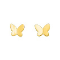 Boucles d'Oreilles Petit Papillon Or 18 Carats