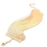 Bracelet franges plaqué or